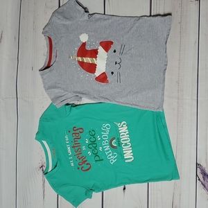 Bunddle of 2 Holiday Girls T-Shirt